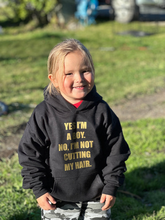Youth No, I’m not cutting my hair hoodie
